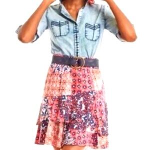 CAbi Isabel Patchwork Skirt, Excellent Condition